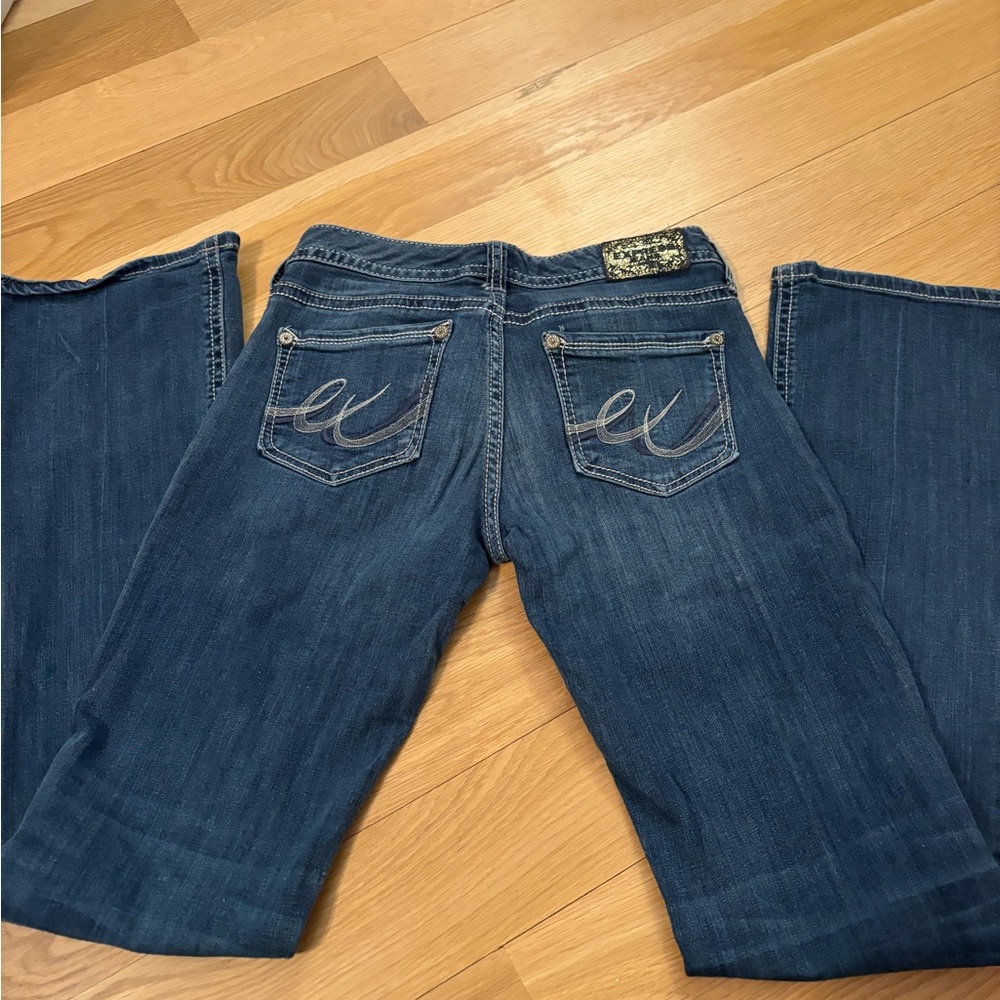 Express Dark Blue Boot Cut Jeans